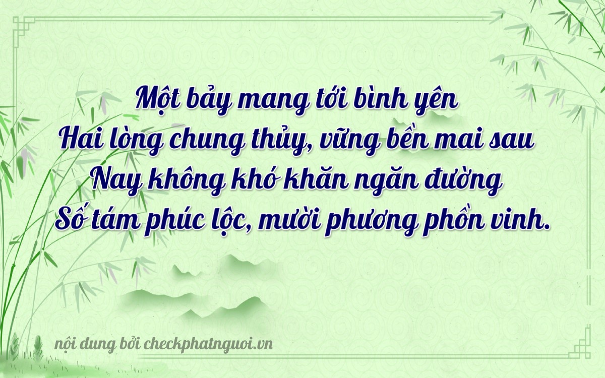 Bài thơ ý nghĩa cho <b>biển số 47AD-17208</b> tại website checkphatnguoi.vn