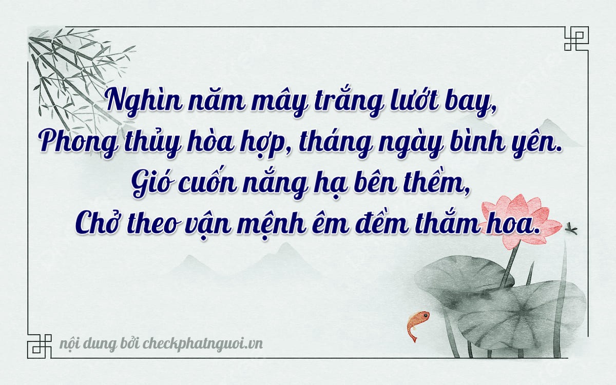 Bài thơ ý nghĩa cho <b>biển số 47AF-00986</b> tại website checkphatnguoi.vn
