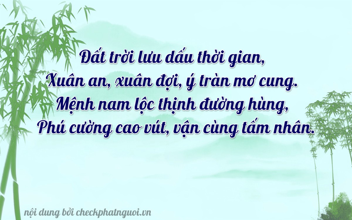Bài thơ ý nghĩa cho <b>biển số 47AG-03172</b> tại website checkphatnguoi.vn