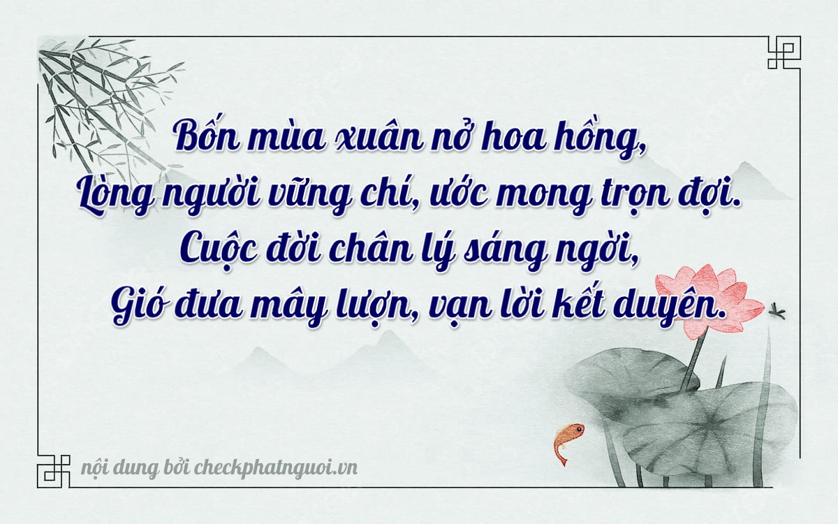 Bài thơ ý nghĩa cho <b>biển số 47AK-03171</b> tại website checkphatnguoi.vn