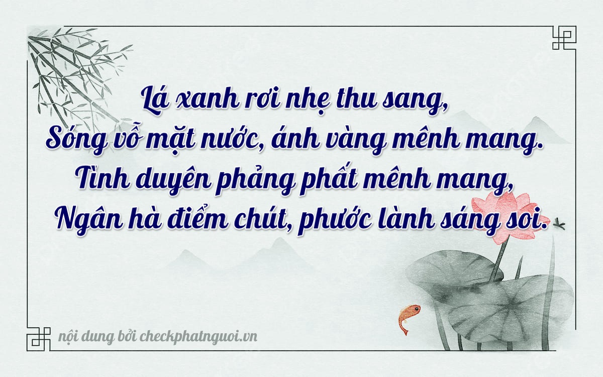 Bài thơ ý nghĩa cho <b>biển số 47AN-01968</b> tại website checkphatnguoi.vn