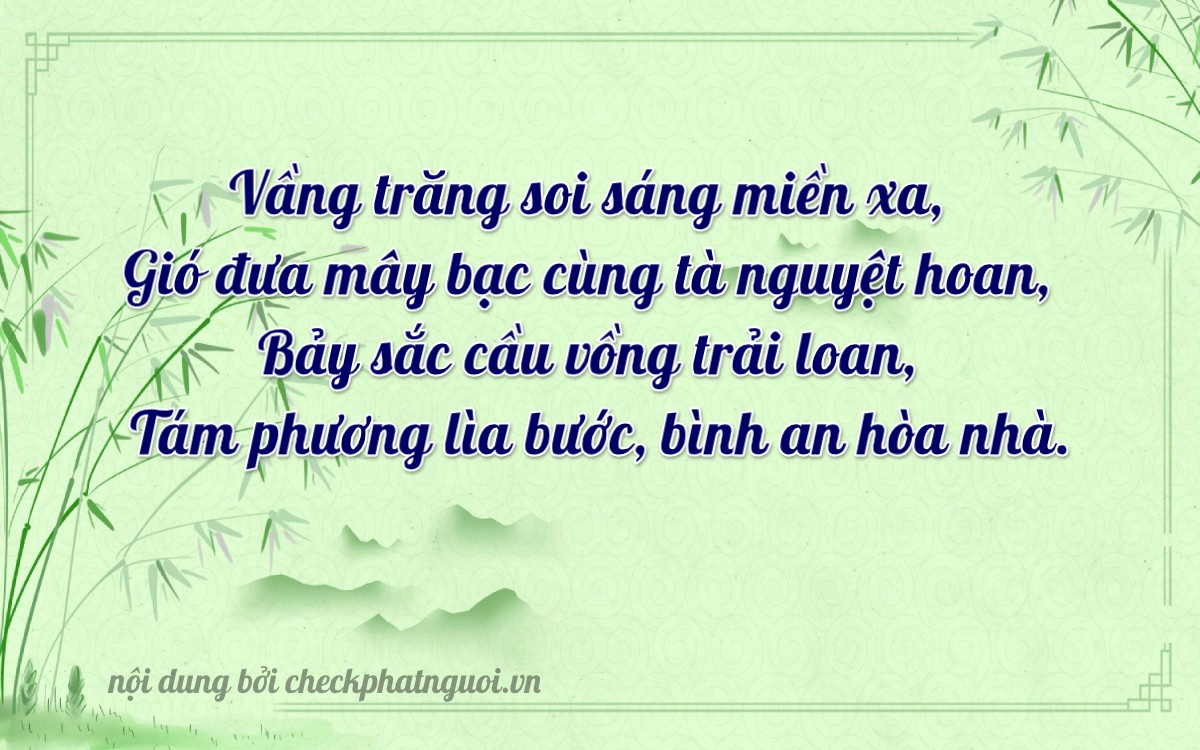 Bài thơ ý nghĩa cho <b>biển số 47AN-07898</b> tại website checkphatnguoi.vn