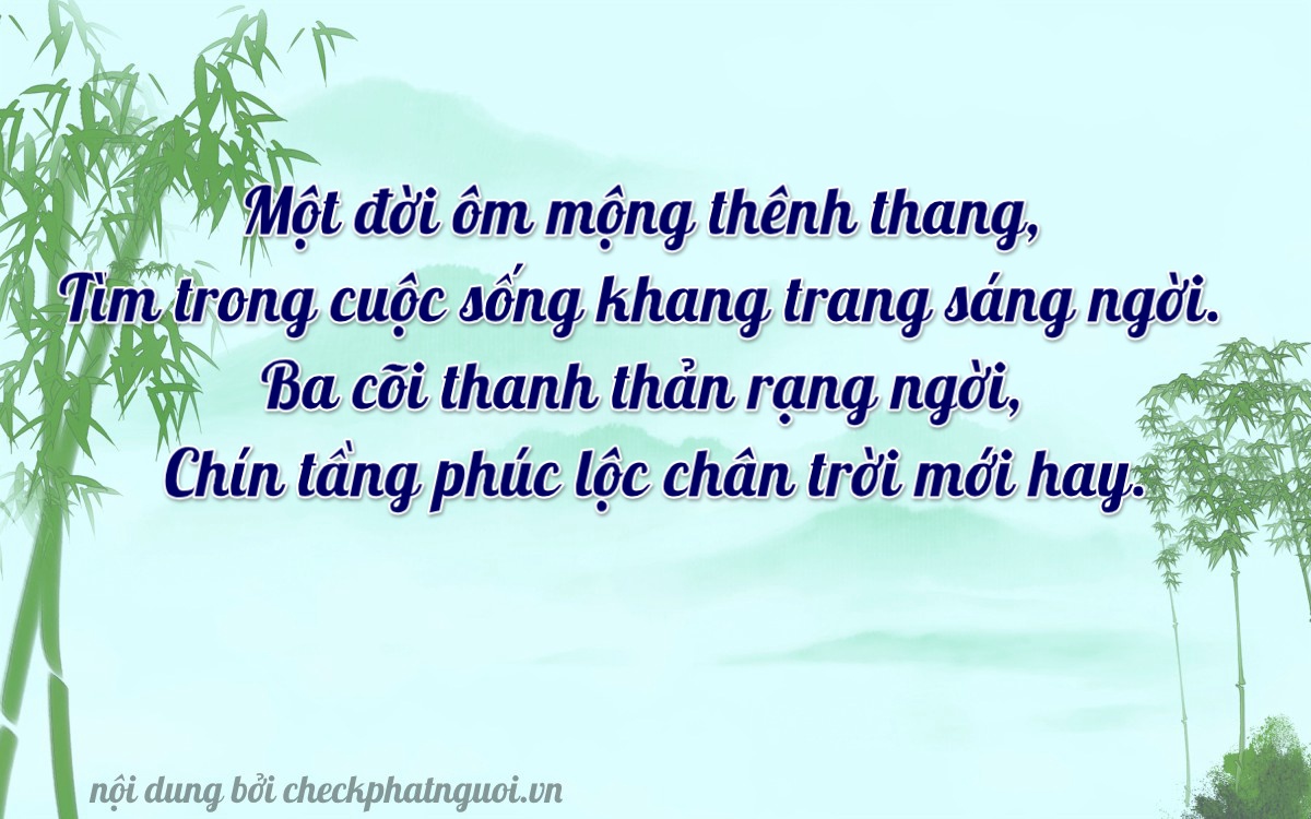 Bài thơ ý nghĩa cho <b>biển số 47AN-08998</b> tại website checkphatnguoi.vn