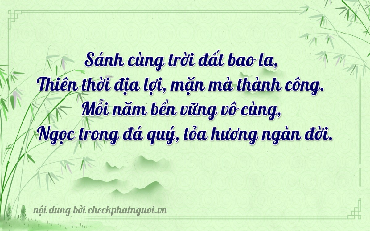 Bài thơ ý nghĩa cho <b>biển số 47AN-09282</b> tại website checkphatnguoi.vn