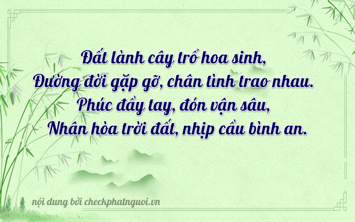 Bài thơ ý nghĩa cho <b>biển số 47AT-02837</b> tại website checkphatnguoi.vn