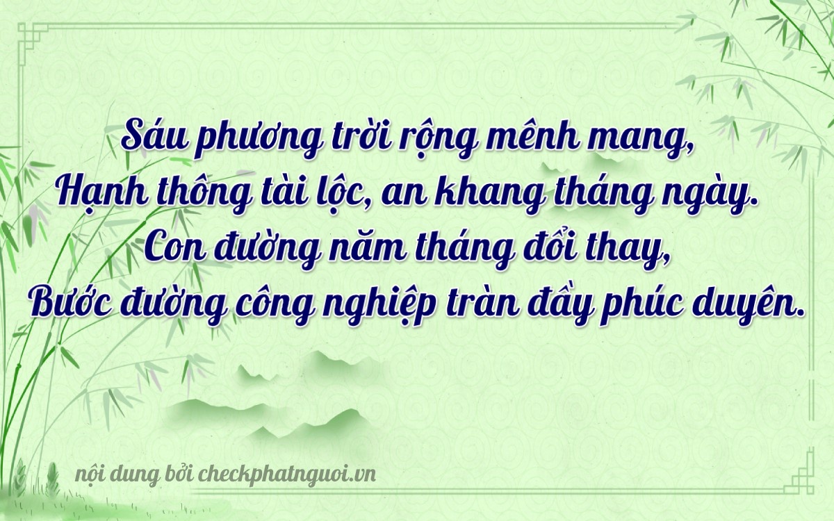 Bài thơ ý nghĩa cho <b>biển số 47AT-06200</b> tại website checkphatnguoi.vn