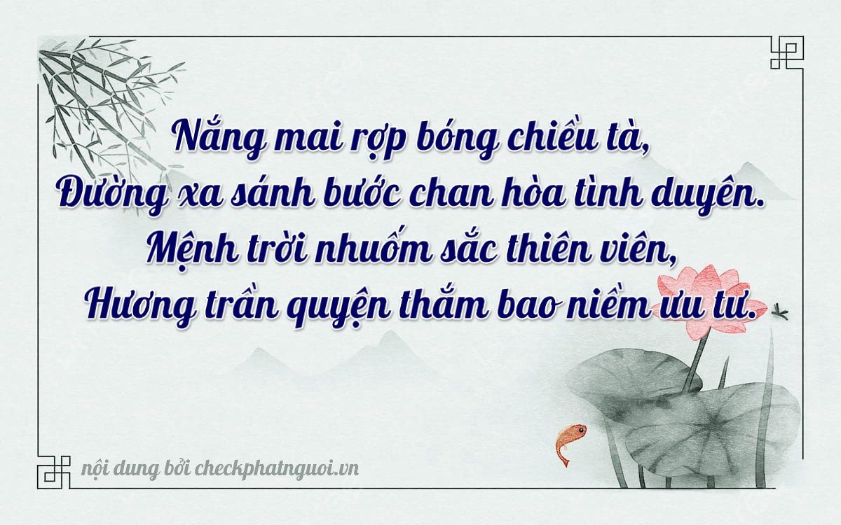 Bài thơ ý nghĩa cho <b>biển số 47AU-01716</b> tại website checkphatnguoi.vn