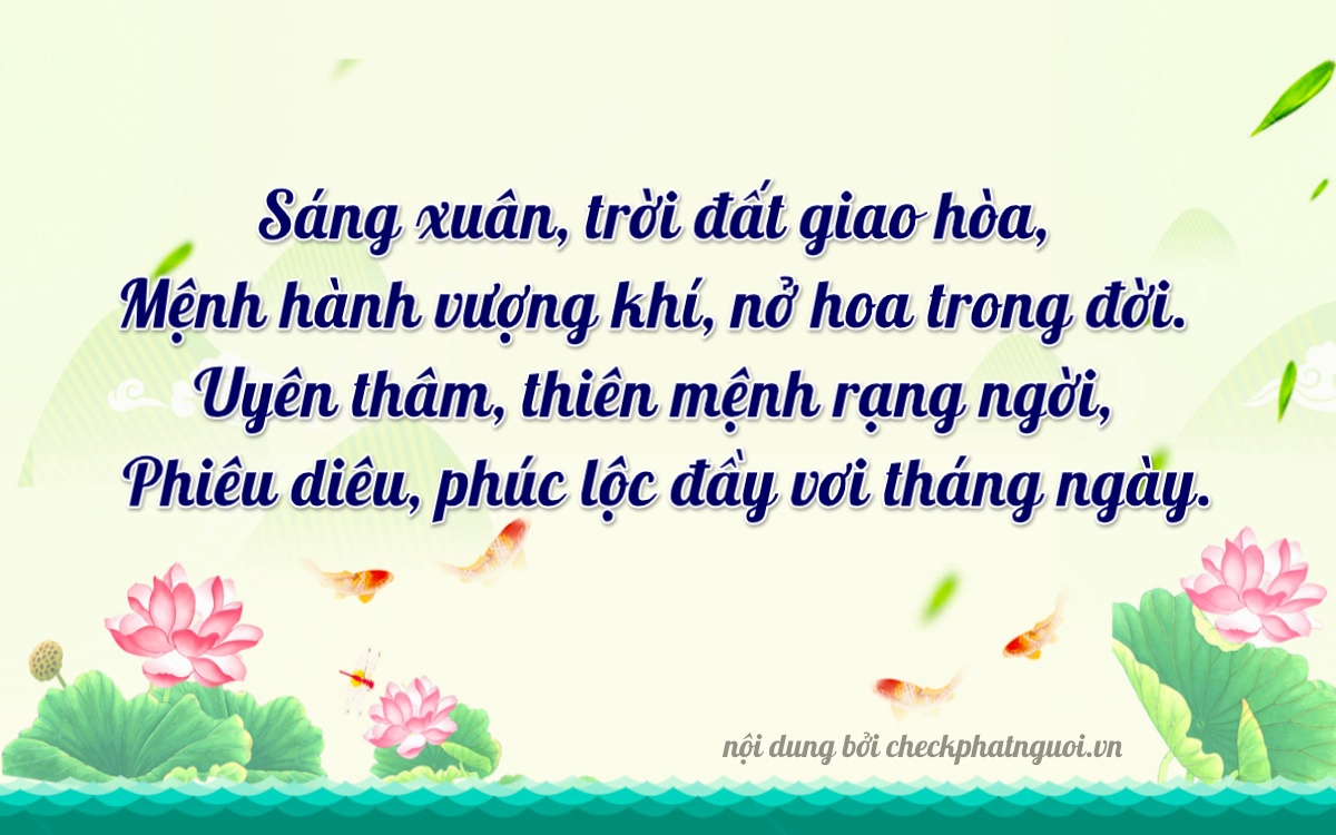 Bài thơ ý nghĩa cho <b>biển số 47AX-00801</b> tại website checkphatnguoi.vn