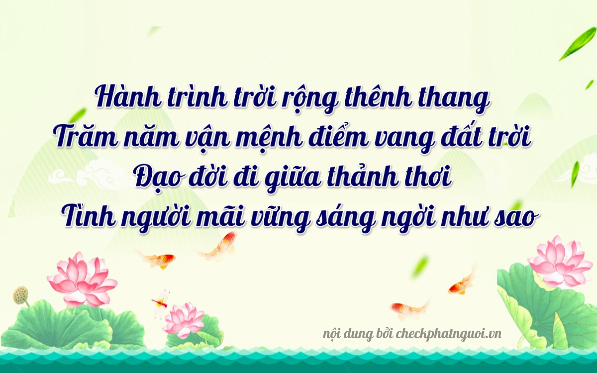 Bài thơ ý nghĩa cho <b>biển số 47B1-12298</b> tại website checkphatnguoi.vn