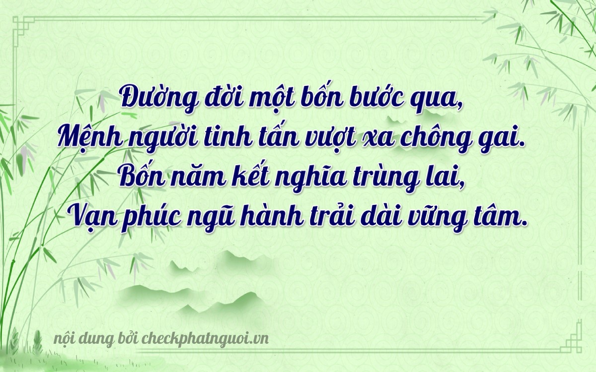 Bài thơ ý nghĩa cho <b>biển số 47B-11445</b> tại website checkphatnguoi.vn