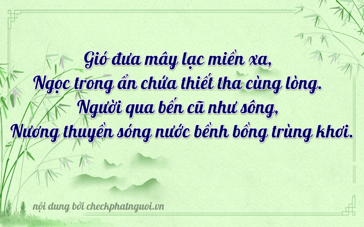 Bài thơ ý nghĩa cho <b>biển số 47B1-19036</b> tại website checkphatnguoi.vn