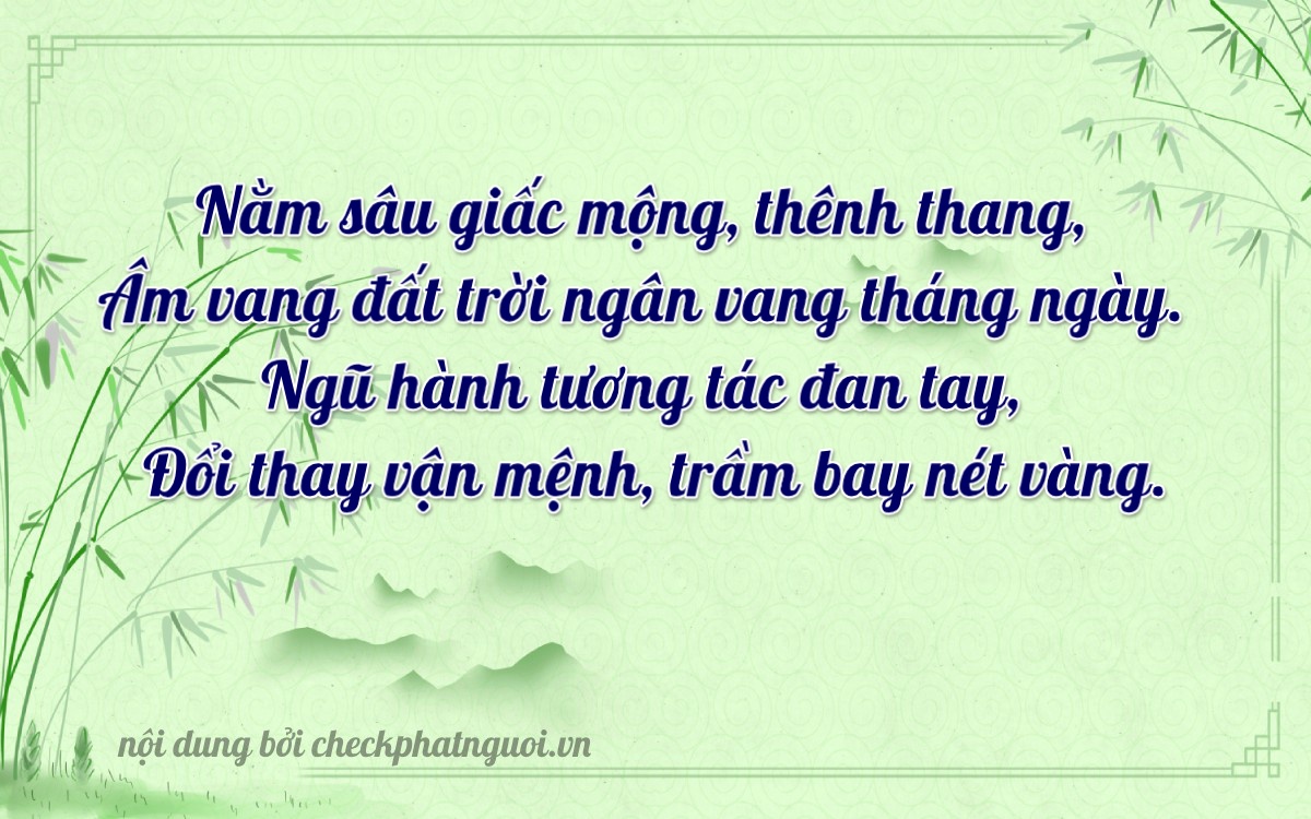 Bài thơ ý nghĩa cho <b>biển số 47B1-69845</b> tại website checkphatnguoi.vn