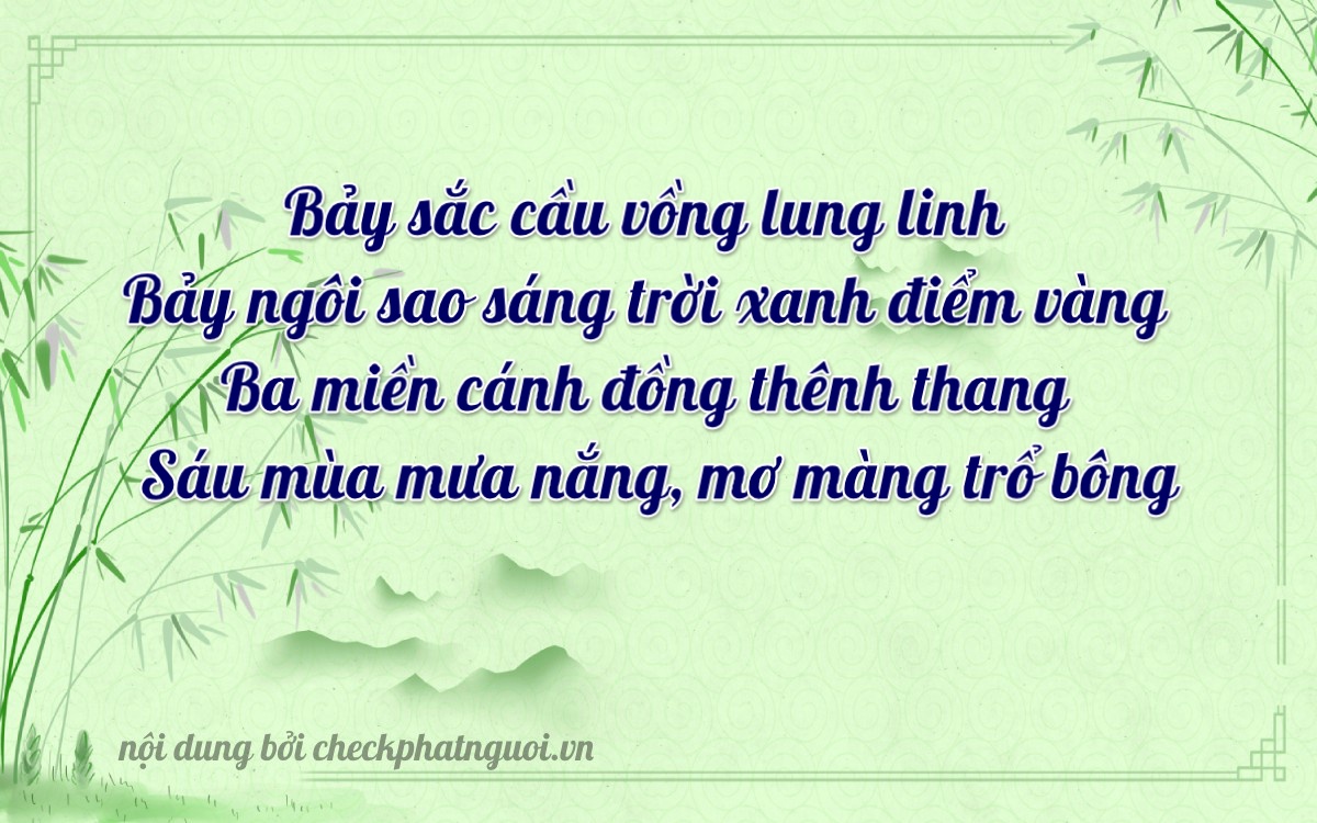Bài thơ ý nghĩa cho <b>biển số 47B1-77367</b> tại website checkphatnguoi.vn