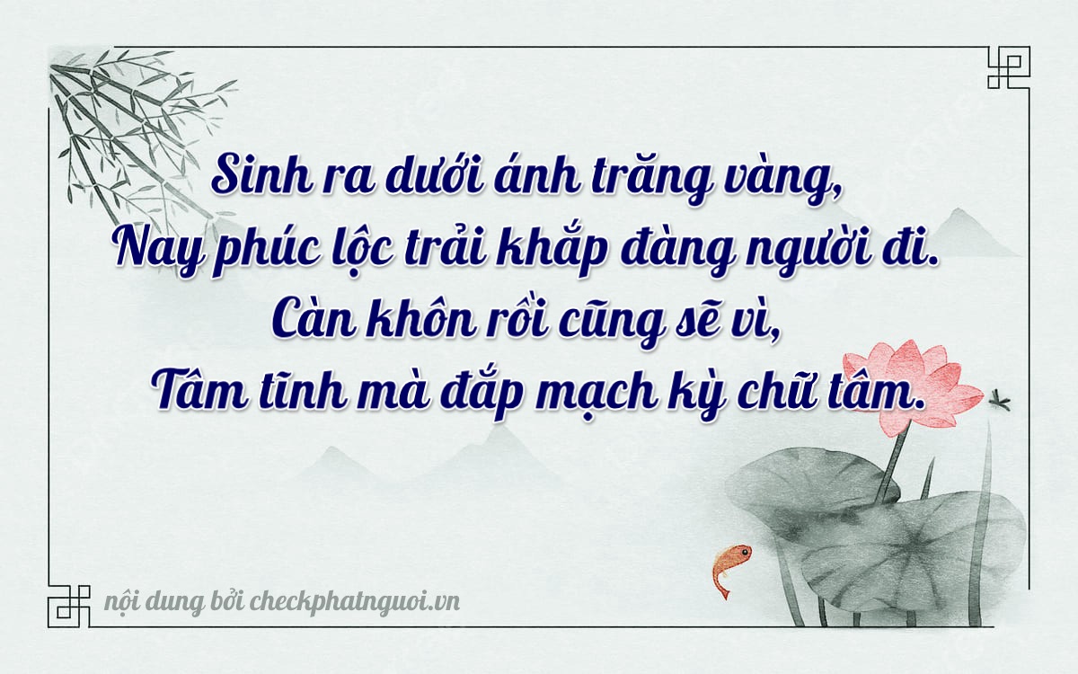 Bài thơ ý nghĩa cho <b>biển số 47B1-89479</b> tại website checkphatnguoi.vn