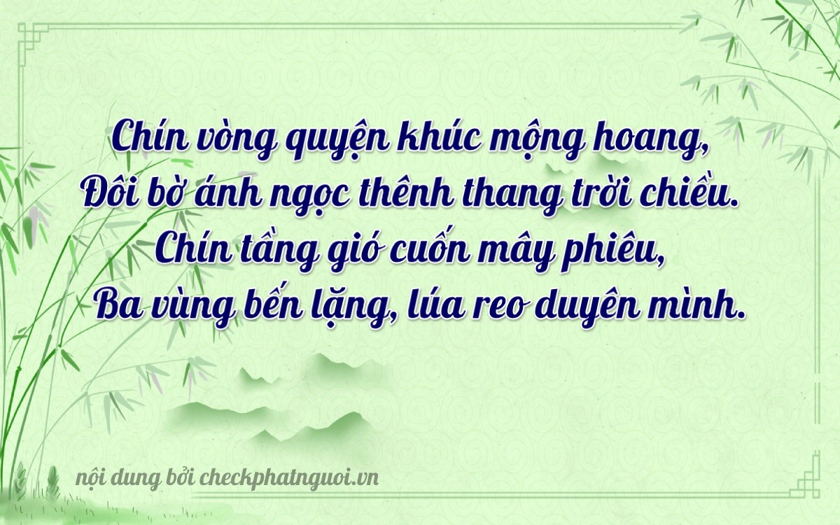 Bài thơ ý nghĩa cho <b>biển số 47B1-99293</b> tại website checkphatnguoi.vn