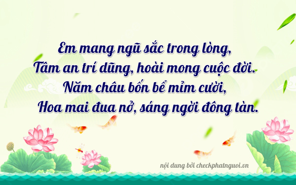 Bài thơ ý nghĩa cho <b>biển số 47B2-09534</b> tại website checkphatnguoi.vn