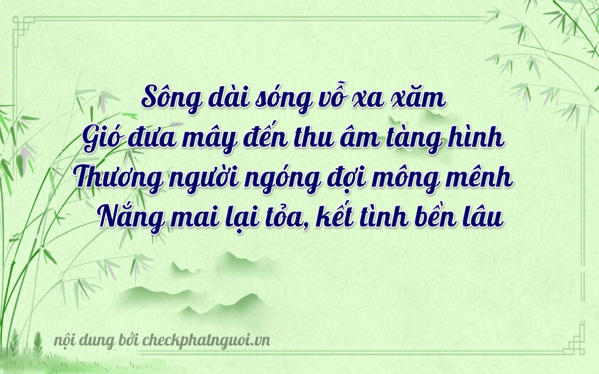 Bài thơ ý nghĩa cho <b>biển số 47B-23253</b> tại website checkphatnguoi.vn