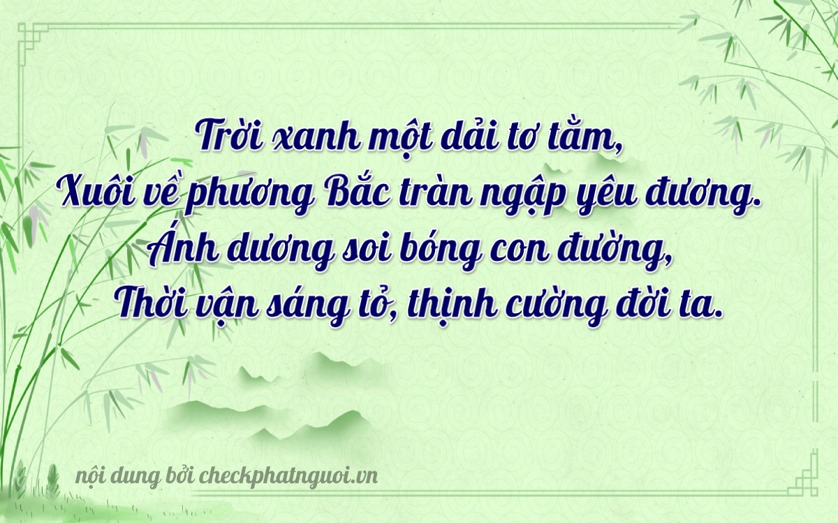 Bài thơ ý nghĩa cho <b>biển số 47B2-44065</b> tại website checkphatnguoi.vn