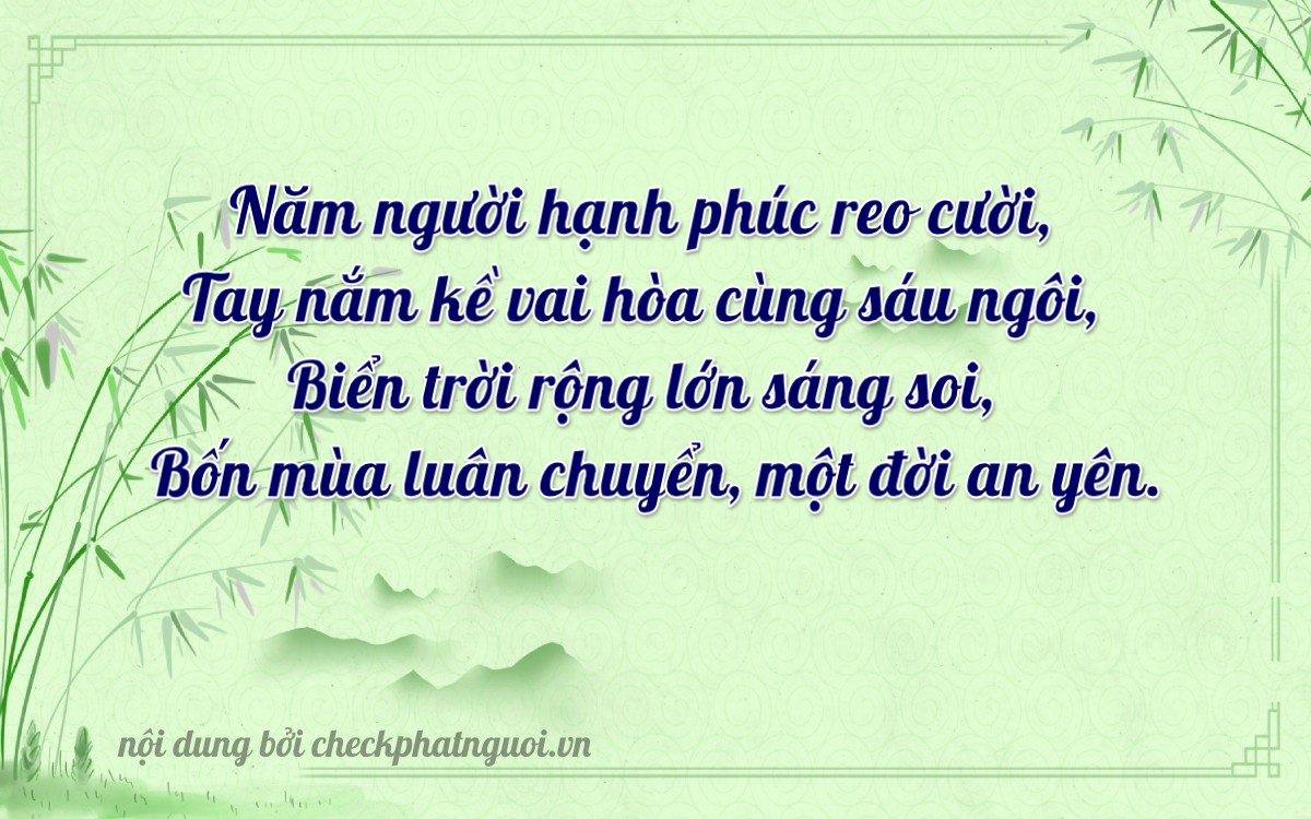 Bài thơ ý nghĩa cho <b>biển số 47B2-54584</b> tại website checkphatnguoi.vn