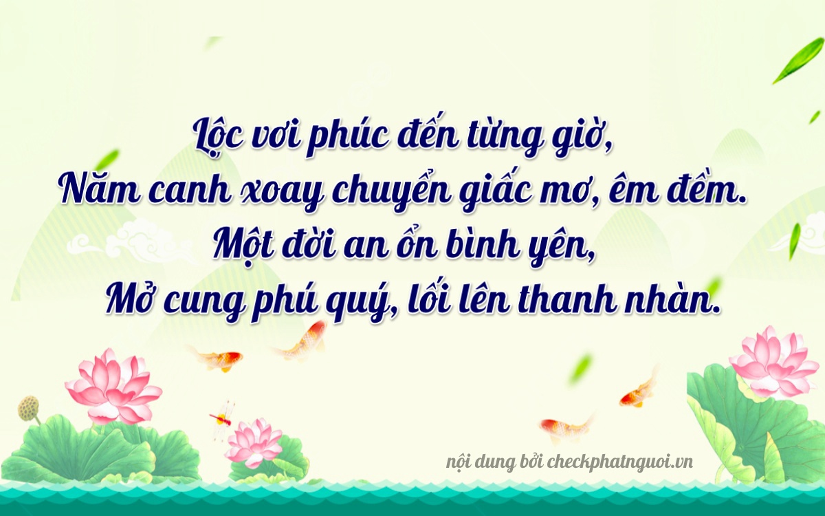 Bài thơ ý nghĩa cho <b>biển số 47B2-56515</b> tại website checkphatnguoi.vn