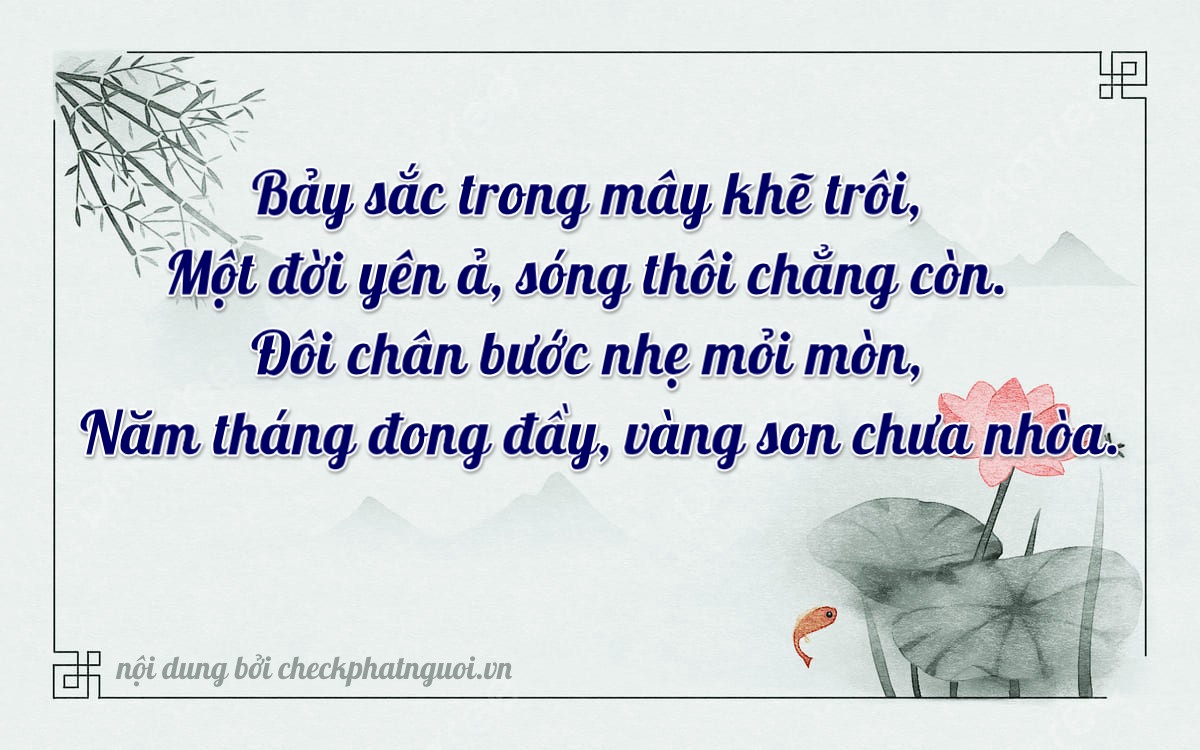 Bài thơ ý nghĩa cho <b>biển số 47B2-75225</b> tại website checkphatnguoi.vn