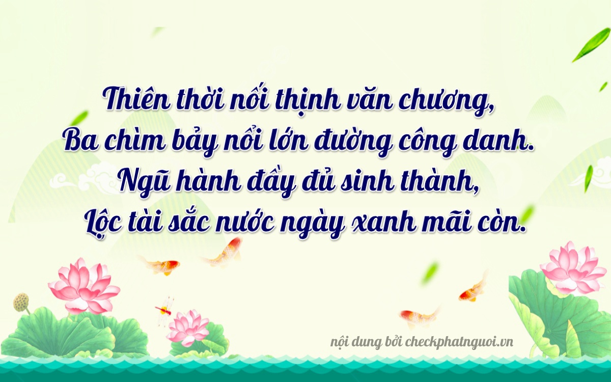 Bài thơ ý nghĩa cho <b>biển số 47B2-83163</b> tại website checkphatnguoi.vn