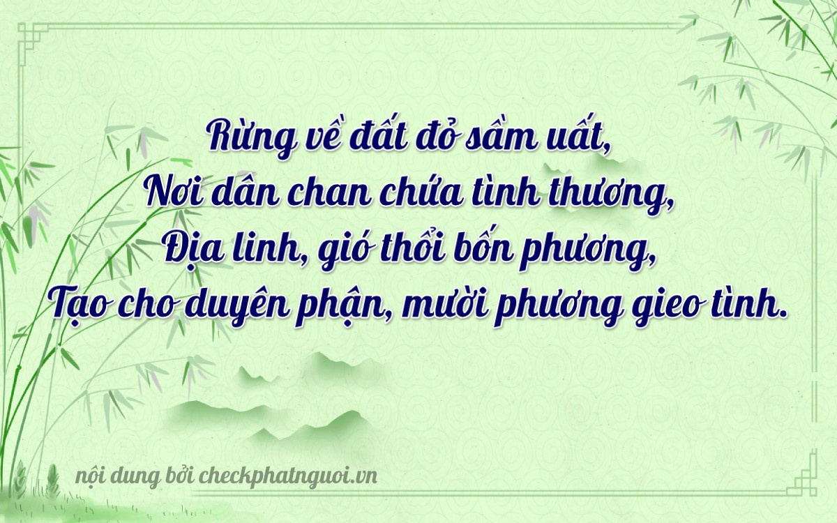 Bài thơ ý nghĩa cho <b>biển số 47B2-97214</b> tại website checkphatnguoi.vn