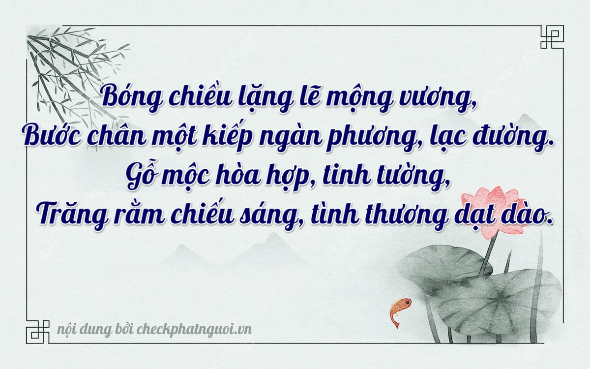 Bài thơ ý nghĩa cho <b>biển số 47B3-07694</b> tại website checkphatnguoi.vn