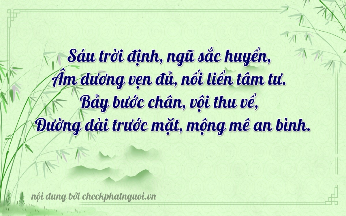 Bài thơ ý nghĩa cho <b>biển số 47B3-12677</b> tại website checkphatnguoi.vn