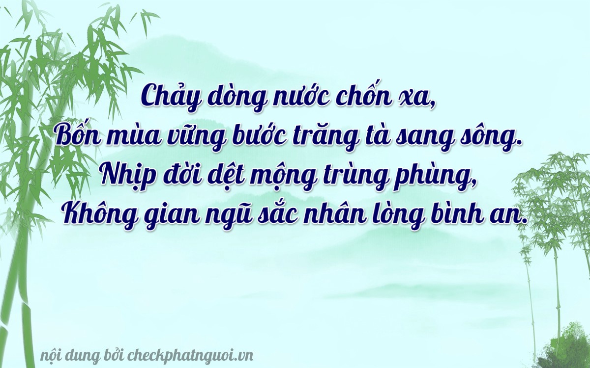 Bài thơ ý nghĩa cho <b>biển số 47C1-13083</b> tại website checkphatnguoi.vn