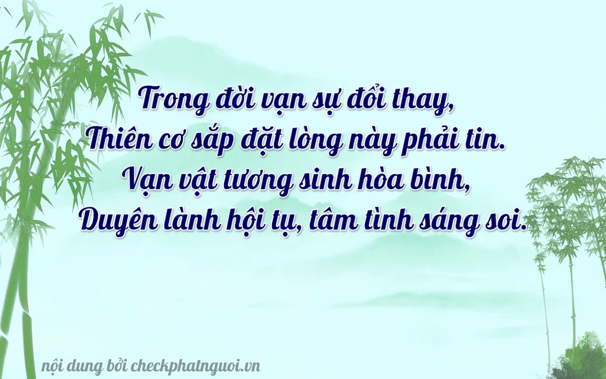 Bài thơ ý nghĩa cho <b>biển số 47C1-39234</b> tại website checkphatnguoi.vn