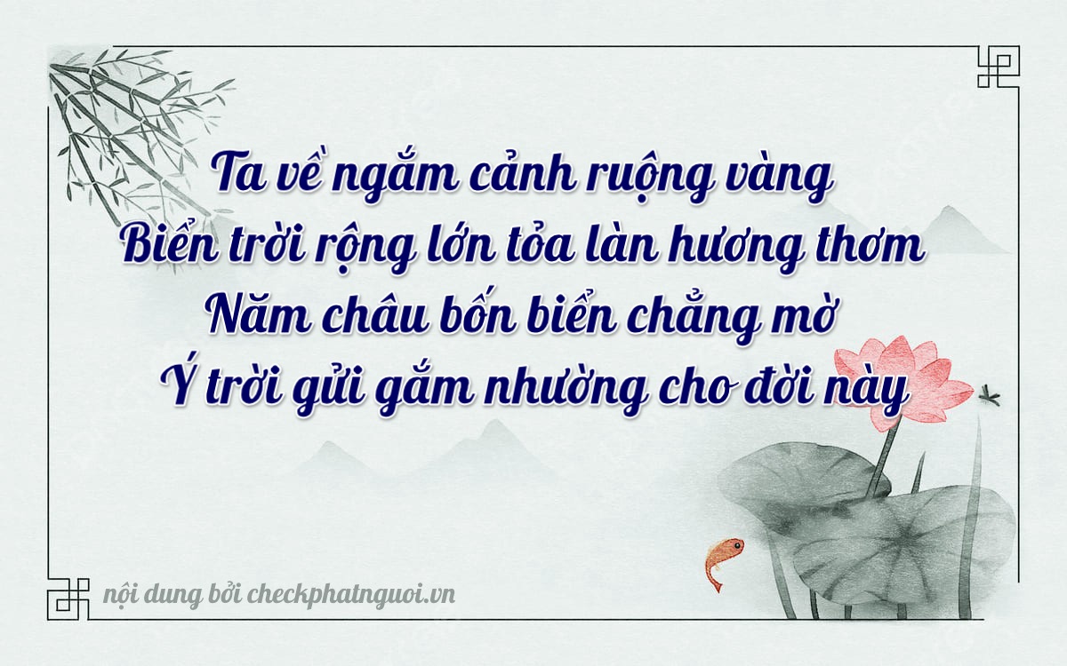Bài thơ ý nghĩa cho <b>biển số 47C-17853</b> tại website checkphatnguoi.vn