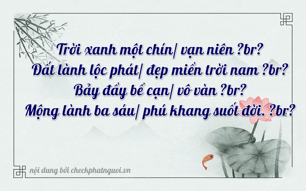 Bài thơ ý nghĩa cho <b>biển số 47C-29783</b> tại website checkphatnguoi.vn