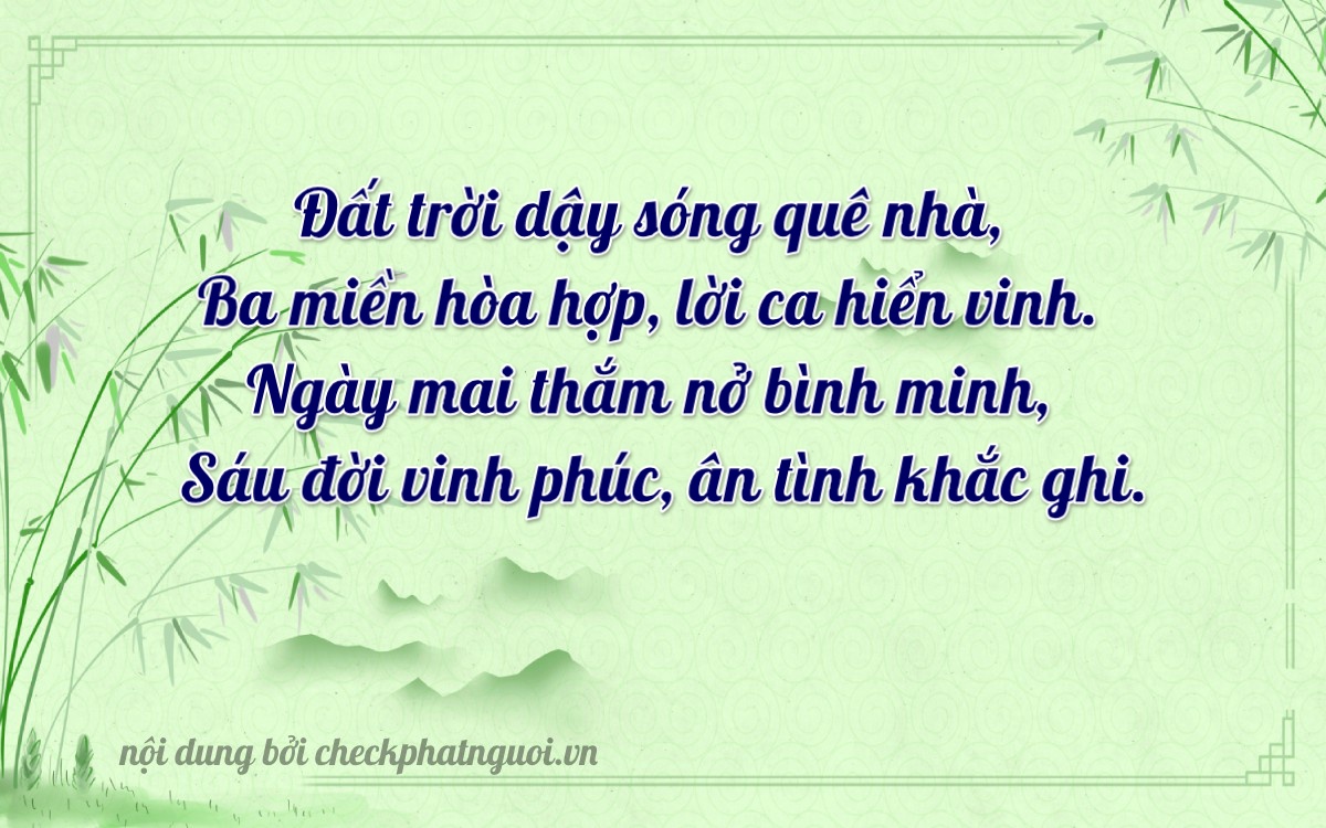 Bài thơ ý nghĩa cho <b>biển số 47C-39163</b> tại website checkphatnguoi.vn