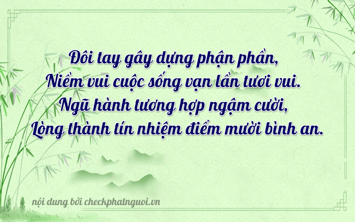 Bài thơ ý nghĩa cho <b>biển số 47D-22222</b> tại website checkphatnguoi.vn