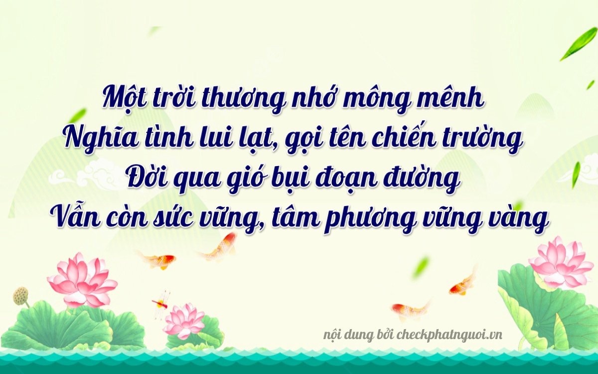 Bài thơ ý nghĩa cho <b>biển số 47F-12688</b> tại website checkphatnguoi.vn
