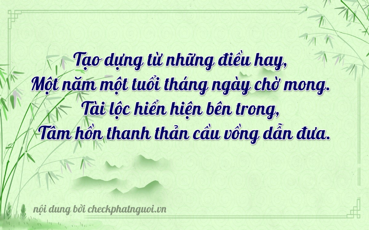 Bài thơ ý nghĩa cho <b>biển số 47F1-31551</b> tại website checkphatnguoi.vn