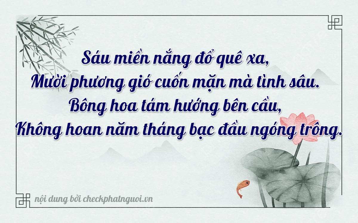 Bài thơ ý nghĩa cho <b>biển số 47F1-61508</b> tại website checkphatnguoi.vn