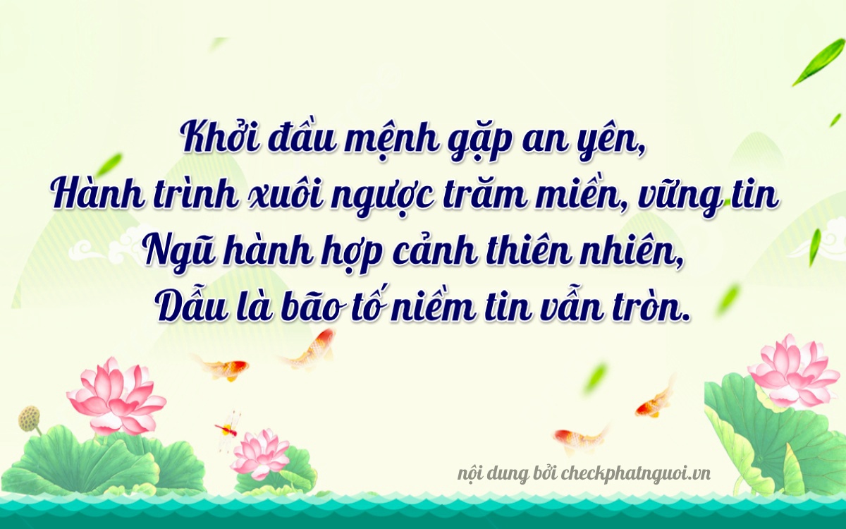 Bài thơ ý nghĩa cho <b>biển số 47G1-01595</b> tại website checkphatnguoi.vn