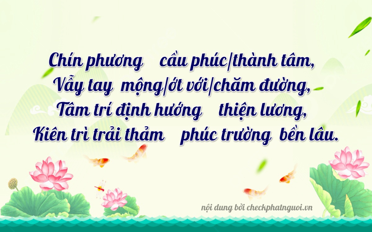 Bài thơ ý nghĩa cho <b>biển số 47H-02908</b> tại website checkphatnguoi.vn