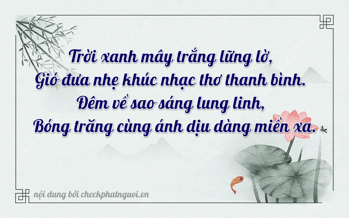 Bài thơ ý nghĩa cho <b>biển số 47H-05575</b> tại website checkphatnguoi.vn