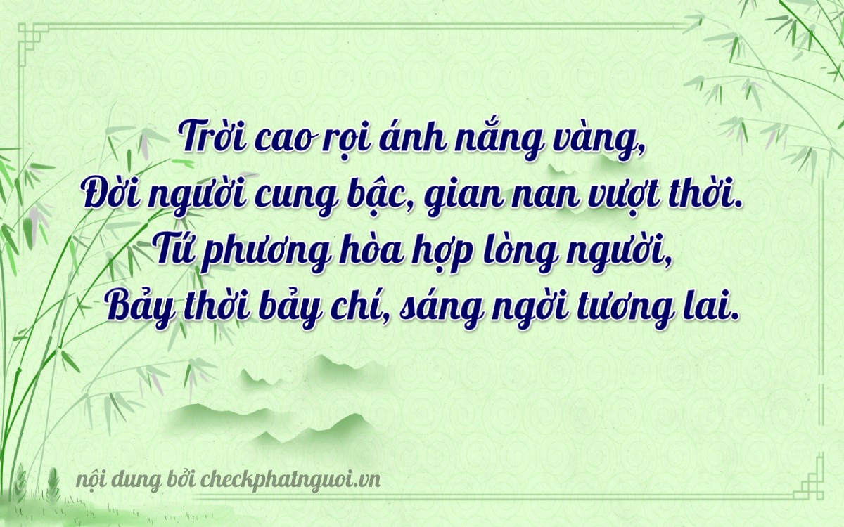Bài thơ ý nghĩa cho <b>biển số 47H1-74680</b> tại website checkphatnguoi.vn