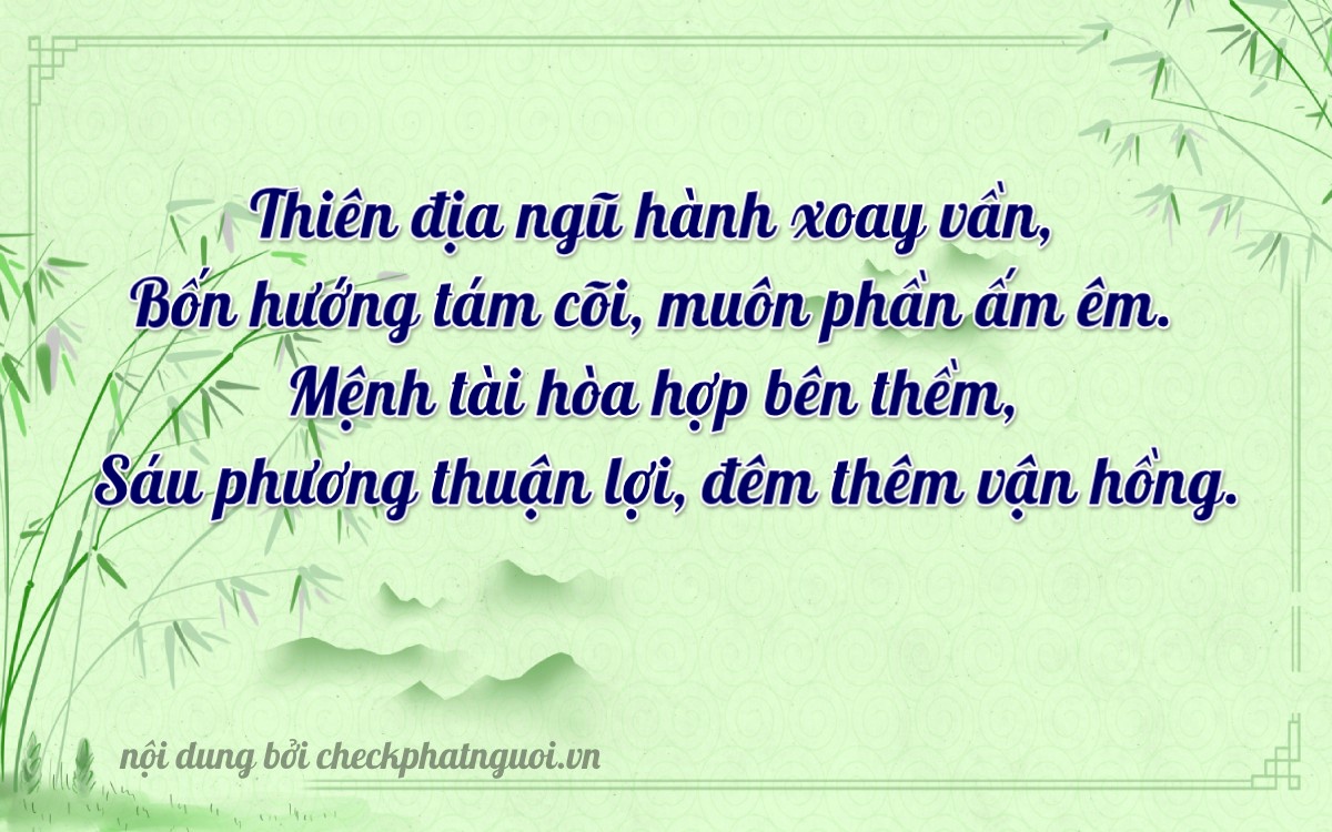 Bài thơ ý nghĩa cho <b>biển số 47H1-74860</b> tại website checkphatnguoi.vn