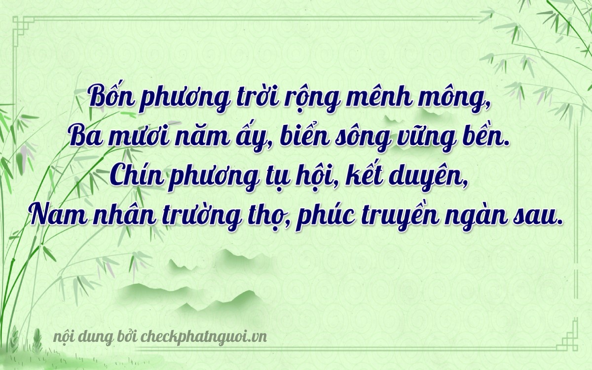 Bài thơ ý nghĩa cho <b>biển số 47K1-39313</b> tại website checkphatnguoi.vn