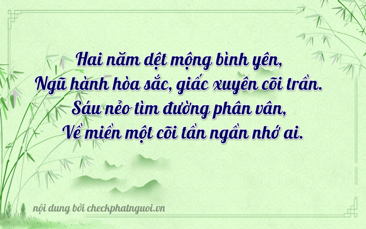 Bài thơ ý nghĩa cho <b>biển số 47L1-25661</b> tại website checkphatnguoi.vn