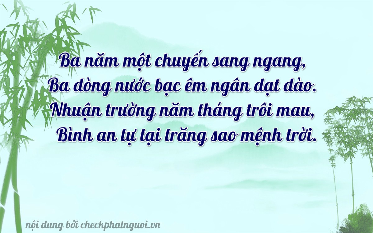 Bài thơ ý nghĩa cho <b>biển số 47L1-33509</b> tại website checkphatnguoi.vn