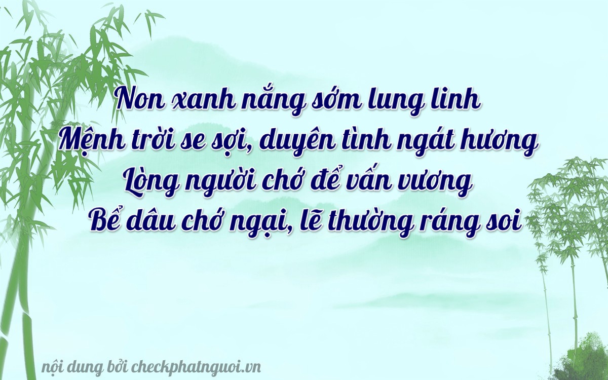 Bài thơ ý nghĩa cho <b>biển số 47L-5616</b> tại website checkphatnguoi.vn