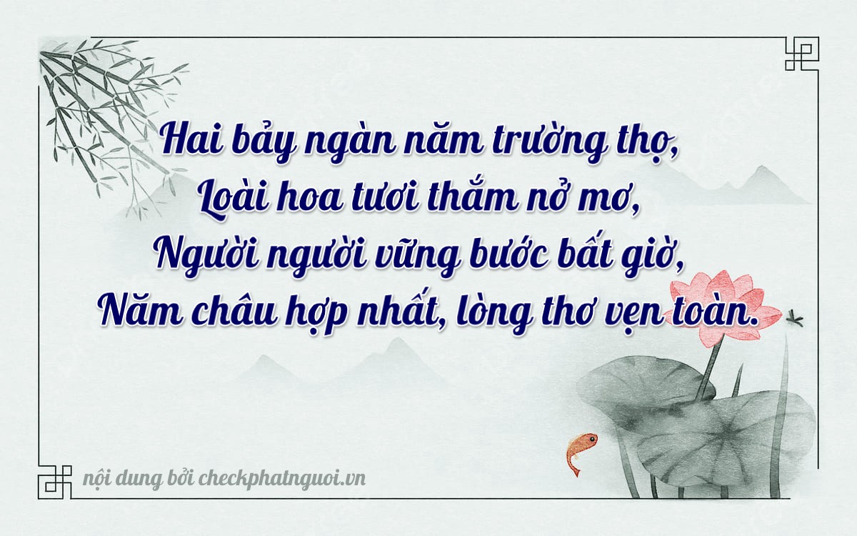Bài thơ ý nghĩa cho <b>biển số 47M1-27150</b> tại website checkphatnguoi.vn