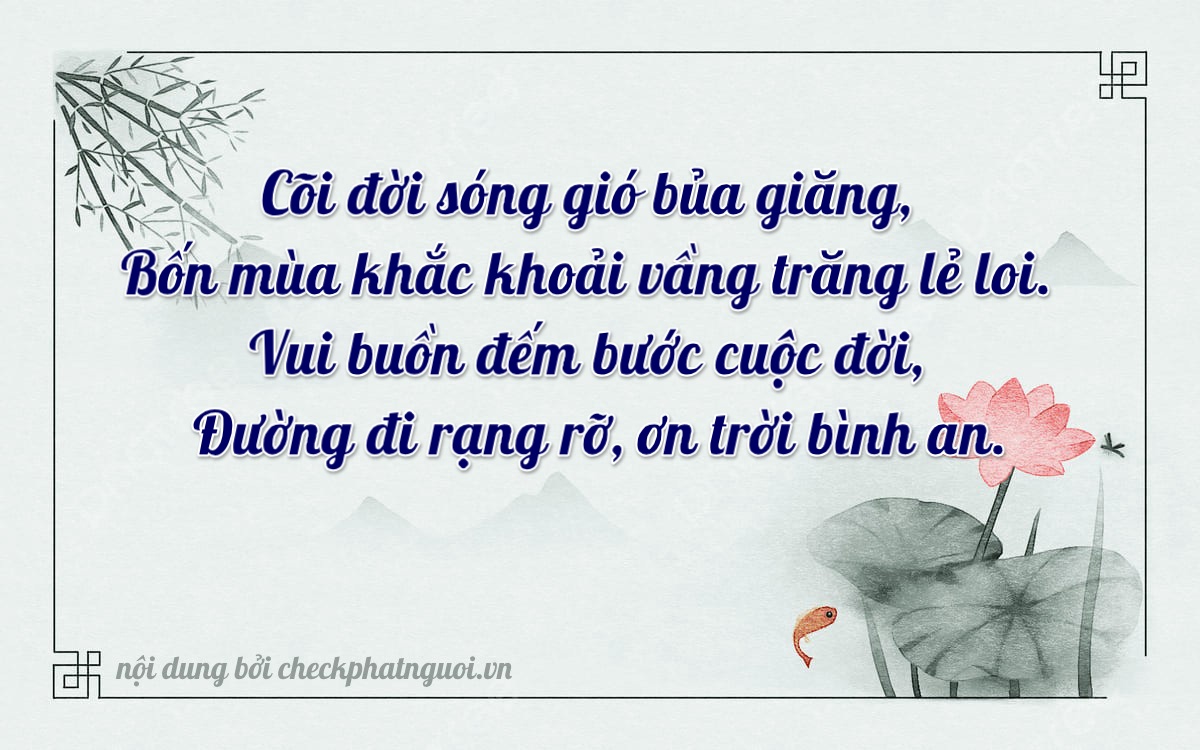 Bài thơ ý nghĩa cho <b>biển số 47M-16495</b> tại website checkphatnguoi.vn