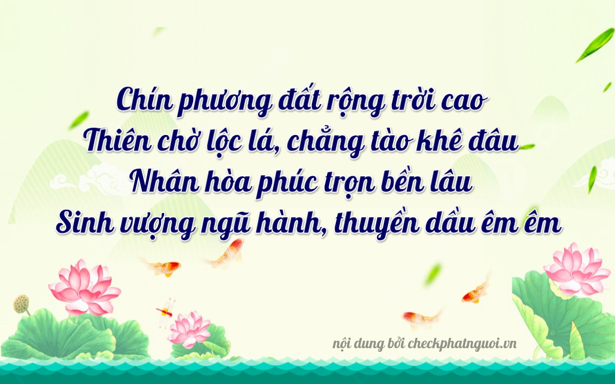 Bài thơ ý nghĩa cho <b>biển số 47M1-90169</b> tại website checkphatnguoi.vn